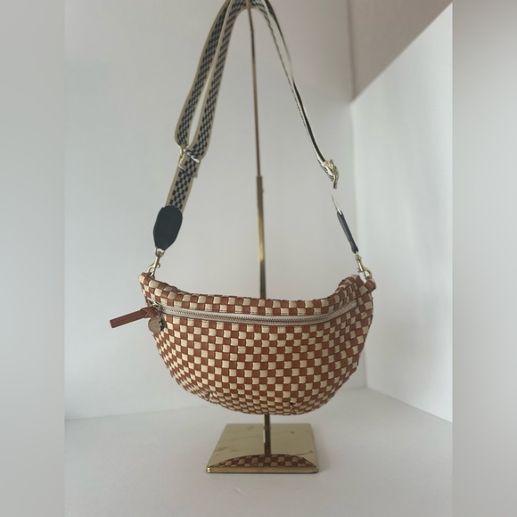 The SOLD OUT Claire V Grande Fanny Pack Checker WITH rare checkered strap / Y2K - Picture 12 of 12